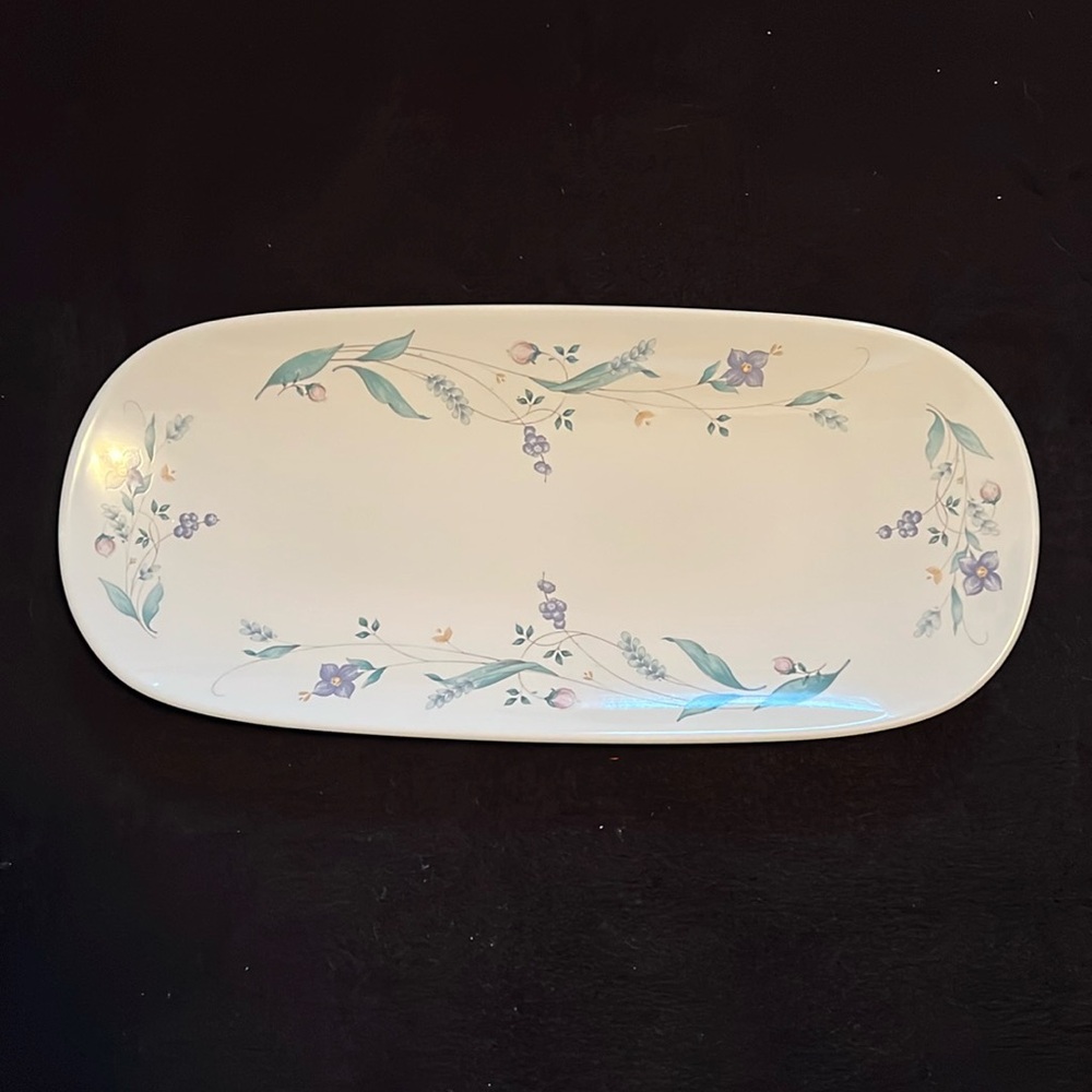 Vintage Pfaltzgraff April Stoneware 7”x16” Platter